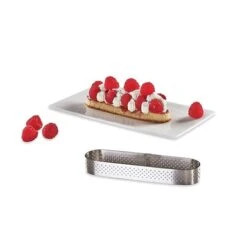 De Buyer Lot De Deux Cercles Perforé Oblong Individuel -Cuisine À Domicile 579019 2 2 Lot de deux cercles perfore Oblong individuel De Buyer