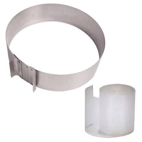 Lot Cercle Extensible En Inox Et Rouleau Bandes Pour Cercles 8 Cm 1 Lot Cercle Extensible En Inox Et Rouleau Bandes Pour Cercles 8 Cm