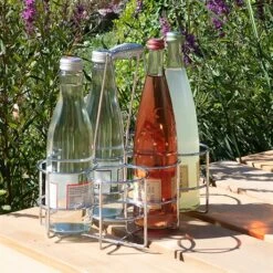 Porte-bouteilles Chromé Loop -Cuisine À Domicile 60136 2 3 Porte bouteilles chrome Loop Kela