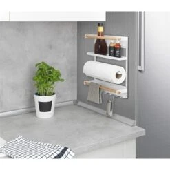 Étagère De Cuisine Magnétique Blanche -Cuisine À Domicile 603140 4 3 Etagere de cuisine magnetique blanche Wenko by Maximex