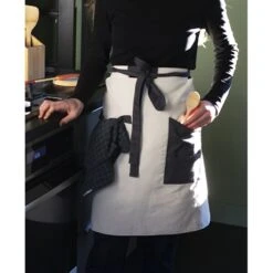 Tablier De Cuisine En Coton -Cuisine À Domicile 606099 2 1 Tablier de cuisine en coton Pebbly