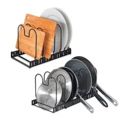 Lot De 2 Rangements Extensibles Pour Poêles Et Ustensiles