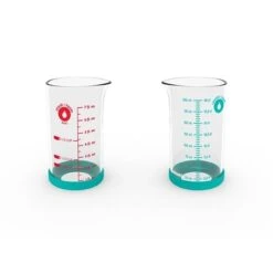 Verre Doseur En Verre Avec Silicone 200 Ml -Cuisine À Domicile 620022 3 4 Verre doseur en verre avec silicone 200 ml Pebbly