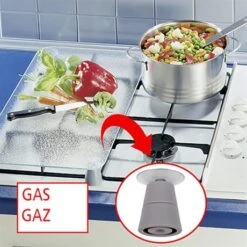 Set De 2 Couvre-plaques Transparentes -Cuisine À Domicile 62014 2 1 Set de 2 couvre plaques transparentes Wenko by Maximex