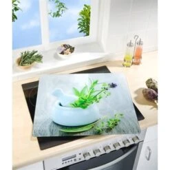 Protection Murale En Verre Jardin De Fines Herbes 6 Protection Murale En Verre Jardin De Fines Herbes -Cuisine À Domicile 62020 2 1 Protection murale en verre Jardin de fines herbes Wenko by Maximex