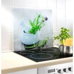 Protection Murale En Verre Jardin De Fines Herbes 7 Protection Murale En Verre Jardin De Fines Herbes -Cuisine À Domicile 62020 3 1 Protection murale en verre Jardin de fines herbes Wenko by Maximex
