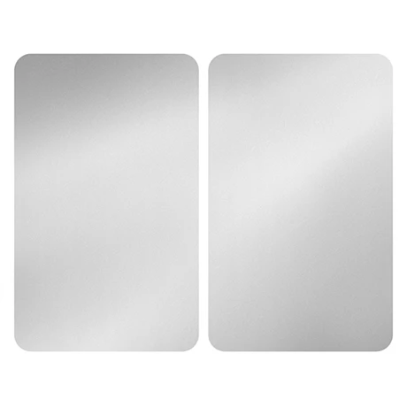 Set De 2 Couvres Plaques Argent 30 X 52 Cm 2 Set De 2 Couvres Plaques Argent 30 X 52 Cm – Image 2