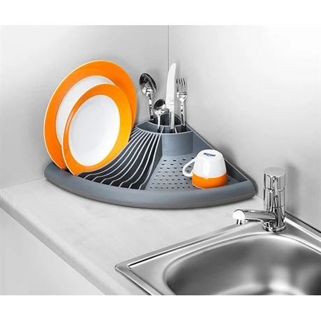 Egouttoir D'angle Gris Cornio 2 Egouttoir D'angle Gris Cornio – Image 2