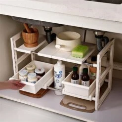 Rangement Sous évier Extensible 8 Rangement Sous évier Extensible -Cuisine À Domicile 653463 3 4 Rangement sous evier extensible