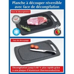 Planche à Découper Et Décongeler Réversible -Cuisine À Domicile 653520 4 3 Planche a decouper et decongeler reversible Wenko by Maximex