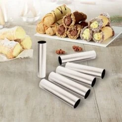 Set 6 Tubes En Inox 12,5 Cm