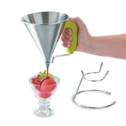 De Buyer Entonnoir à Piston Vert -Cuisine À Domicile 67351 2 1 Entonnoir a piston vert De Buyer