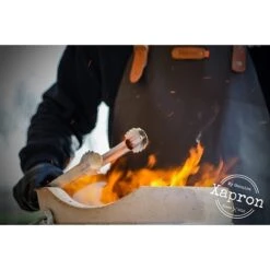 Tablier Kansas Cuir Noir Taille M 74 Cm -Cuisine À Domicile 880024 3 2 Tablier Kansas cuir noir taille M 74 cm Xapron