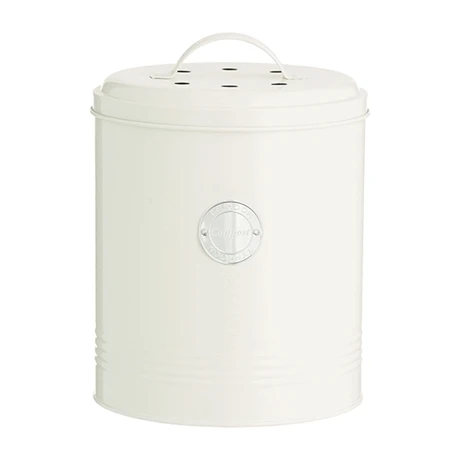 Typhoon Seau à Compost 2,5 L Blanc Cassé 1 Typhoon Seau à Compost 2,5 L Blanc Cassé